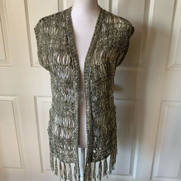 🎄Chico’s Fearless Fringe Lely Vest - Picture 4 of 11